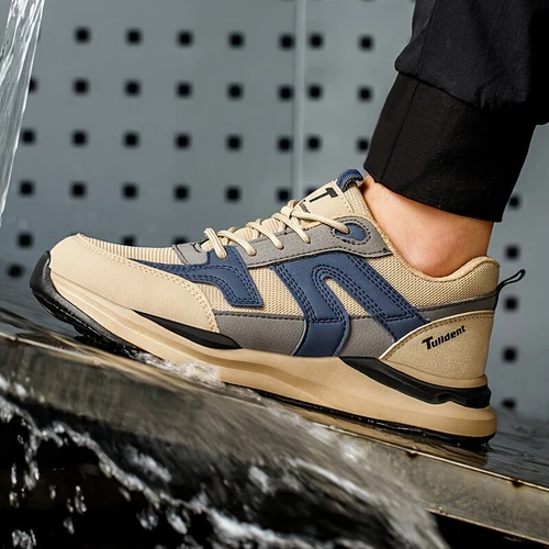Sneakers da Lavoro Uomo Scarpe Antinfortunistiche Indistruttibili Punta Acciaio Stivali Antiforatura - Foto 8 di 31