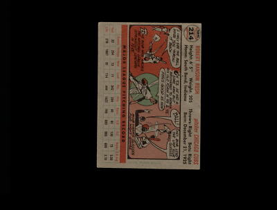 1956 Topps 214 Bob Rush VG-EX #D1,039999 | eBay