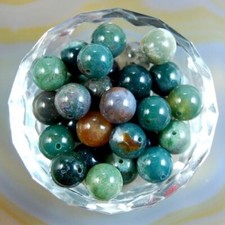 Wholesale 500pcs Lot Natural Indian Agate Stone Round Spacer Loose Beads 8mm DIY