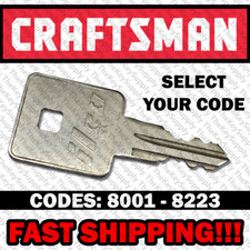 Craftsman 8146 Precut Replacement Toolbox Key llave