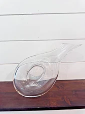 Lenox Tuscany Collection Classics Crystal 48 oz Pierced Tilted Wine Decanter