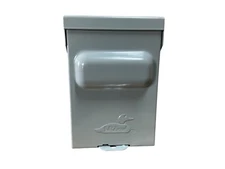 Midwest AC Disconnect, Non-Automatic, 60A, 240VAC, 10HP Rated, Metallic U065NA1