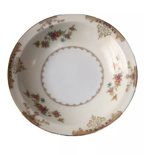 CUATRO (4) CUENCOS DE CEREAL SOPA NORITAKE MORIMURA JAPÓN VINTAGE ADORNOS FLORALES Y DORADOS - Imagen 6 de 11