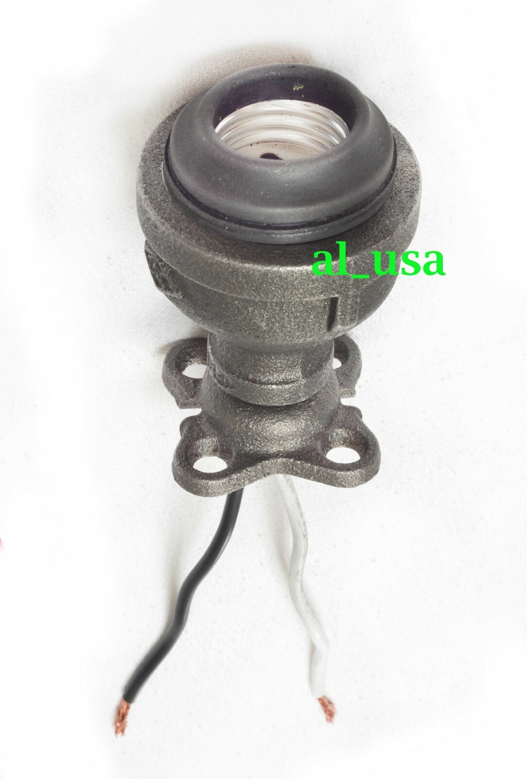 Steampunk Industrial Lamp holder SURFACE MOUNT. Black Iron Pipe Lamp Socket. eBay