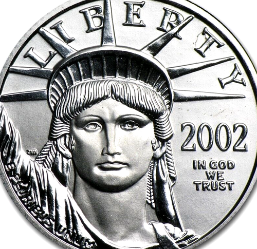 US $ 25 American Platinum Eagle 2002 FDC - UNC 1/4 oz .9995 - Foto 3 di 4