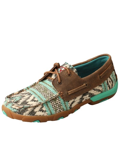 Twisted X Work Shoes Men's Driving Mocs - ST Rubber 9 Wide (Bomber)