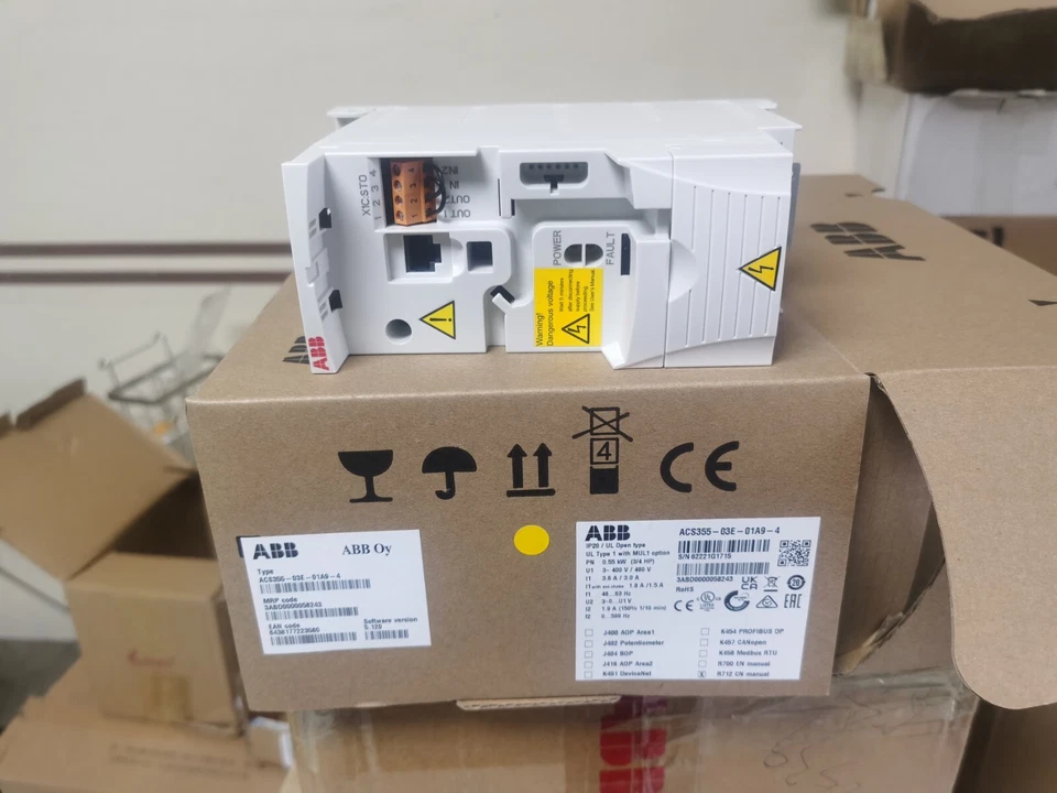 1PC New ABB ACS355-03E-01A9-4 380V 0.55KW Frequency Converter Brand US Free tax - Image 3 of 4