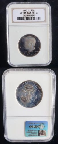 1990 S Kennedy 50c Half Dollar Proof NGC PF69 Ultra Cameo San Francisco 24328