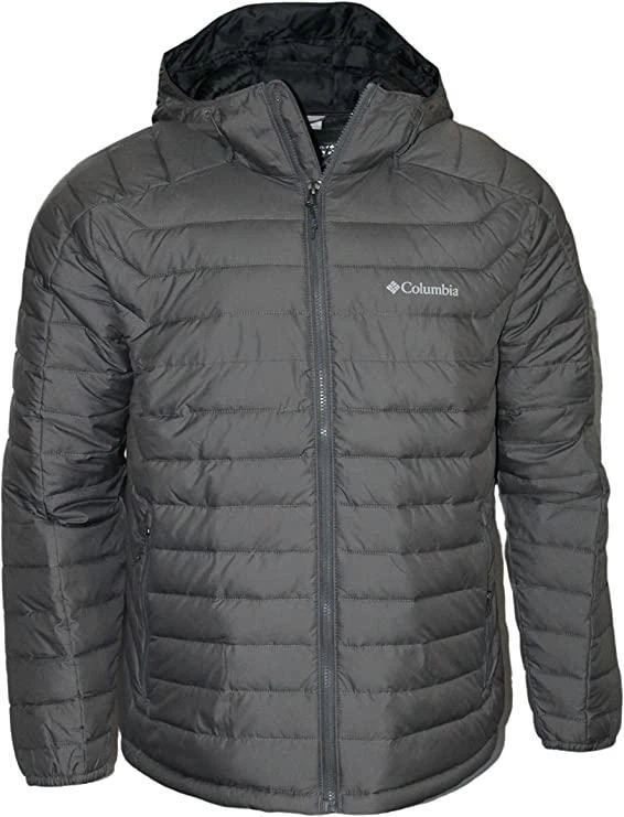 columbia b white out hooded jacket