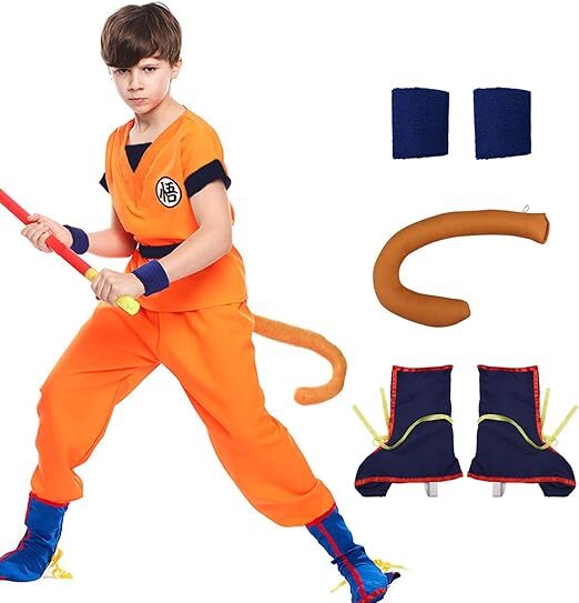 Kids Goku Costume Doragon Cosplay Super Hero Son Costume Anime Halloween  Outfit