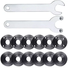 Hozzwhoo 12pcs Angle Grinder Flange Nut Wrench Set 6 x 5.5 in 14cm