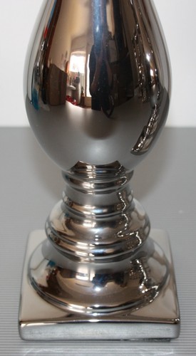 Edelmann BV Niederlande 2 Kerzenleuchter silberfarben, 1-armig, H 38,7 cm - Bild 5 von 7