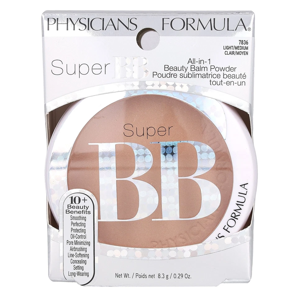 Super BB, All-in-1 Beauty Balm Powder, 7836 Light/Medium, 0.29 oz (8.3 g) - Image 2 of 4