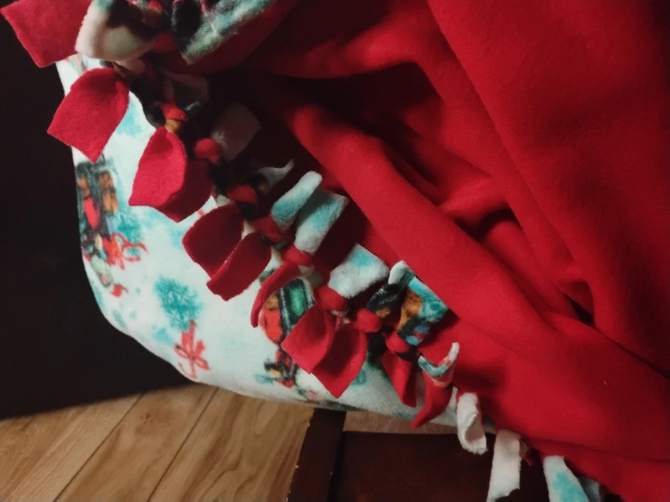 Manta de corbata Papá Noel para motocicleta 60" x 65" Foto 3 de 4