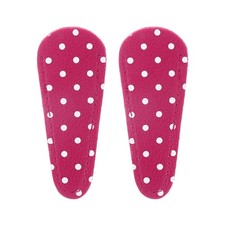 2Pcs Scissor Sheath, 2.6"x1" PU Leather Scissor Cover Protector, Rose Red