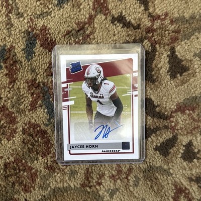 Panini 2021 Chronicles Draft Picks Jaycee Horn Auto RC Blue /99 #DA-JYH