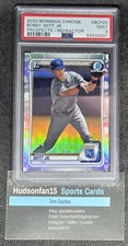 Bobby Witt Jr. 2020 Bowman 1st Chrome #BCP-25 Refractor 151/499 PSA 9 Mint