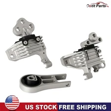 3x Auto Engine Motor Mount & Trans.Mount for Chrysler 200 15-17 Jeep Cherokee US