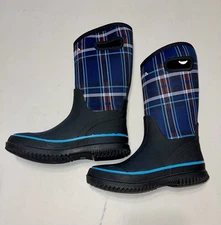 HISEA Women Rain & Snow Waterproof Anti-Slip Pull On Handle Winter Mud Boot