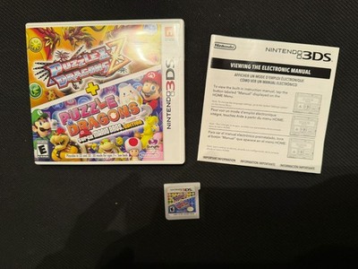 Puzzle and Dragon Z + Puzzle Dragons Super Mario Bros Edition Authentic NTSC-U/C