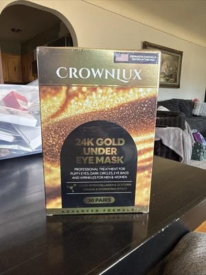 Under Eye Patches 30 Pairs 24K Gold Under Eye Mask for Puffy Eyes Dark Circle	