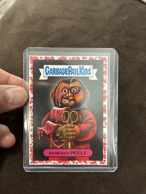 2019 Garbage Pail Kids Horror Personality Panicked Peele 1b Red 39/75