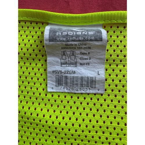Radians Type R Class 2 Two-Tone Surveyor Safety Vest - Size L image 9