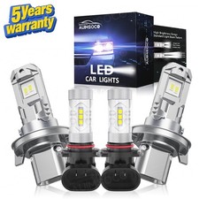 For 2004-2014 Ford F-150 6000k Led Headlights Hi-lo Fog Light Bulbs Combo Kit