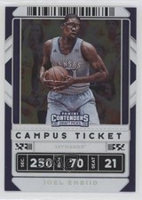 2020-21 Panini Contenders Draft Picks Campus Ticket Joel Embiid #15 0c6