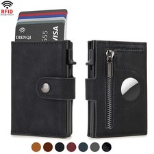 Rfid Credit Card Holder Men Wallets Luxury Slim Wallets for Airtag Air Tag Track