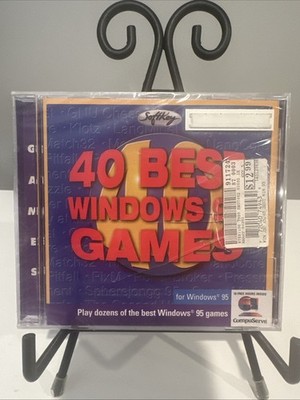 40 Best Windows 95 Games (Jewel Case) - Video Game - NEW IN SHRINK WRAP