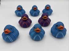 2 Rubber Duck Lot of 8 - Striped - Great For Jeep Cruises - Bath Toy