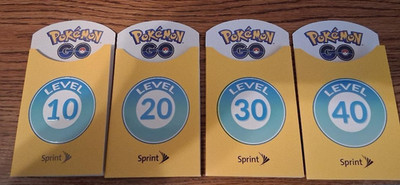 Pokemon Go Trainer Patch Set 10 - 20 - 30 - 40 MOC