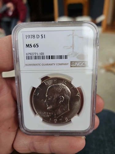 1978-D $1 Ike Dollar NGC MS65