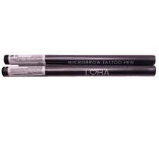 LOT OF 2 LOHA Microbrow Tattoo Eyebrow Pen Full Size ASH BROWN Sealed