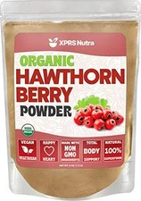 XPRS Nutra Organic Hawthorn Berry Powder - Premium USDA Organic Hawthorne Berry