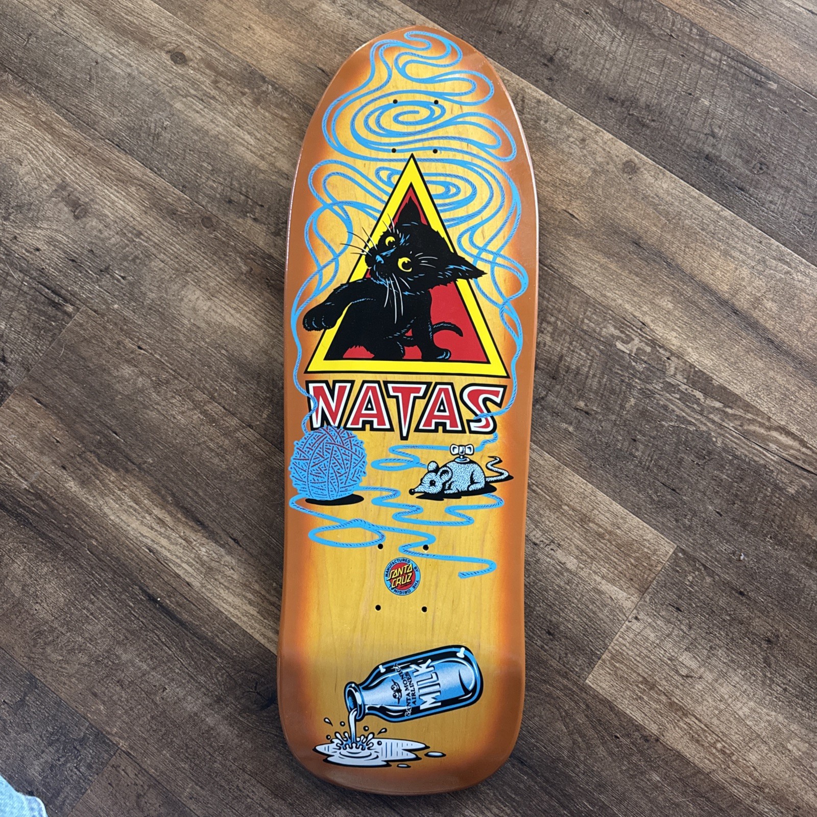 Santa Cruz Natas Kaupas Skateboard Sunburst Kitten SMA New a
