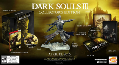 Dark Souls III: Collector's Edition (Microsoft Xbox One, 2016) for