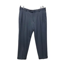 Brooks Brothers Dress Pants Mens 36x30 Dark Navy/Black 1818 Madison Pleated