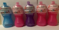 Munchkin Mighty Grip Sippy Cup Multicolor 10oz, Bundle Of 5