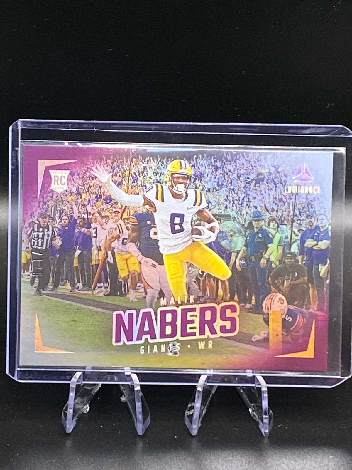 2024 Luminance Malik Nabers #183 Purple /175 Rookie LSU Tigers New York Giants