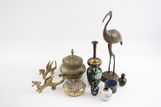 Collection of Vintage South & East Asian Brass Items Inc Brass Dragons 1958g