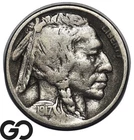 1917-S Buffalo Nickel, Tougher San Francisco Issue
