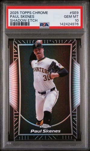 2025 Topps Chrome - Shadow Etch Paul Skenes #SE9 PSA 10🔥🔥