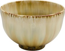 Kyo-yaki Kiyomizu-yaki Jihei Kiln Matcha Bowl Glazed Flowing Color Brown