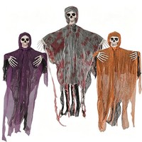 Helloween Deko GeisterschäDel 3 StüCk Skelett HäNgedeko Halloween Garten