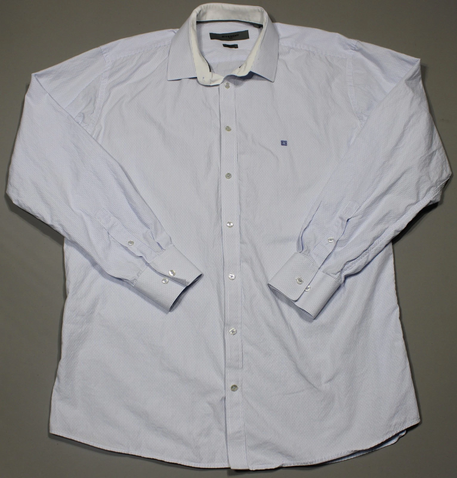 Givenchy Camicia Uomo 17 34 35 Vestibilità Moderna Vestito Bottoni Classico