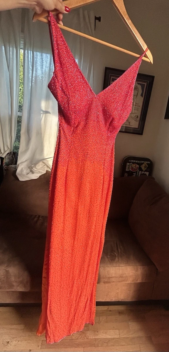 scala dresses vintage 60387 which falls elegantly in a column silhouette Vintage 2000s SCALA Silk Beaded