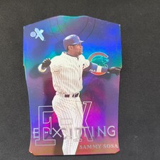 2000 Fleer E-X Baseball #XT4 Sammy Sosa E-Xciting Die-Cut Chicago Cubs