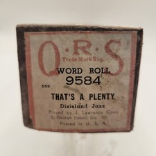 Vintage Piano Roll QRS Word Roll 9584 That'a A Plenty Dixieland Jazz